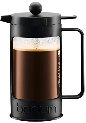Bodum BEAN Kaffeebereiter für 8 Tassen (Press Filter System, Isoliert, Auslaufschutz, 1,0 liters) schwarz
