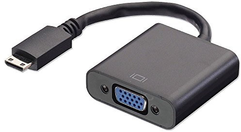 Lindy 38192 Adattatore Mini HDMI a VGA, Tipo C, Nero