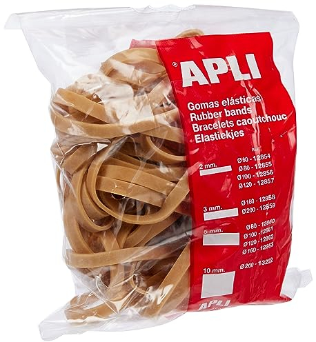 Apli – mit Gummiringen; Hergestellt – 100 x 5 – 100 gr -