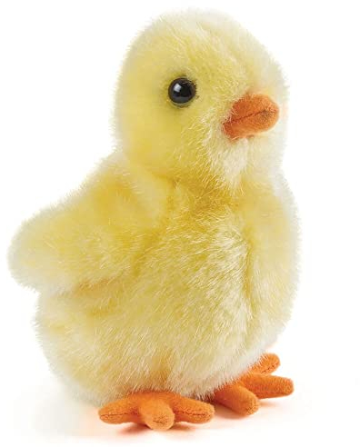 Living Nature AN364 Soft Toy Plüschtier Bauernhofvögel, Hühner und Enten, Weiß/Gelb