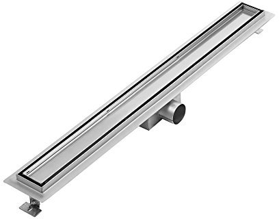 Milano Tile Insert Linear Brushed Stainless Steel Shower Drain - 800mm