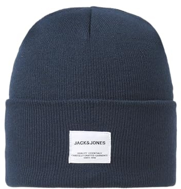 Jack & Jones Jaclong Knit Beanie Noos - Berretto Lavorato a Maglia, Blazer Blu Marine, Taglia Unica
