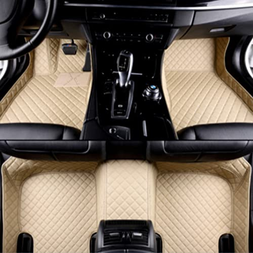 NYMCAR Auto Fußmatten nach Maß fur Mercedes-Benz 99% Automodelle 2000-2022 Vollständige Abdeckung für das Auto, Allwetter-Pads, Schutz, rutschfeste Bodeneinlagen aus (Beige)
