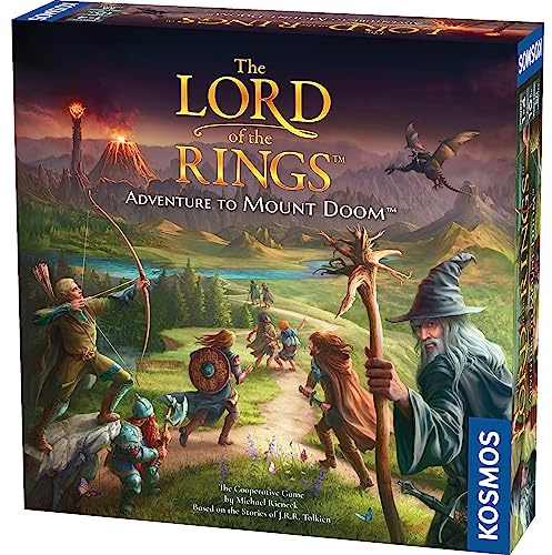 Thames & Kosmos The Lord of the Rings: Adventure to Mount Doom | Cooperative Board Game | Strategic Dice Selection Game | 1–4 Players | Game Night for Adults & Kids Age 10+ | Ideal For Fantasy Lovers