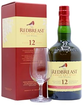 Redbreast - Tasting Glass & Single Pot Still Irish - 12 year old Whiskey 70cl 40% ABV