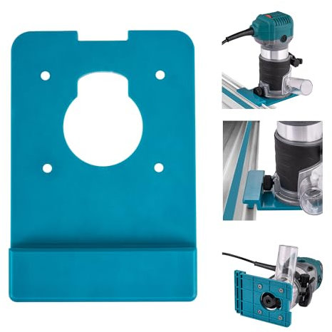 KATSU Tools Adaptateur de Rail de Guidage pour KATSU Électrique sans Fil 18/21V et de Autres Marques de Routeurs de Coupe, Adaptateur de Fraisage de Bord de Routeur de Rail de Guidage