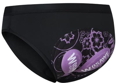 JISADER Intimo da Donna Pantaloncini da Donna Pantaloni Mutande alla Moda Fodera Imbottita 3D Triangolo da Bici per Motociclisti in Mountain Bike