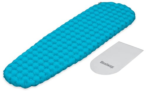 Bestway AlpineLite Insulated Sleeping Mat, Inflatable Sleeping Pad for Camping, Hiking & Backpacking, Compact, Lightweight with Pump Sack