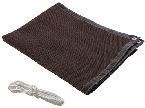 Tela de sombra para balcón al aire libre, aislamiento térmico, protección de plantas, valla de seguridad de 0,8 x 6 m, lona para garaje y patio