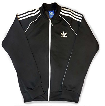 adidas Originals Superstar Inline X MET TT Chaqueta de entrenamiento para hombre, negro plateado Az9396, L