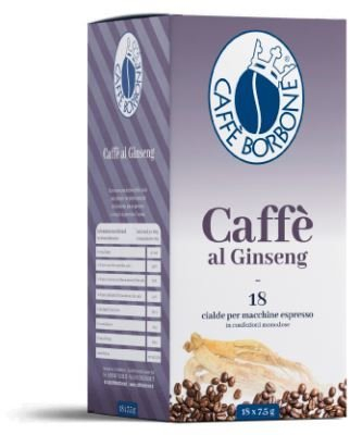 Caffè Borbone - Cafè - Ginseng - Confection de 54 Dosettes Souples Ese 44 mm