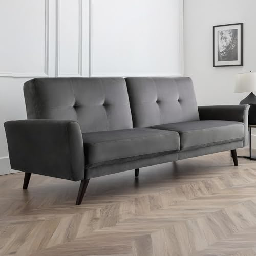 Julian Bowen Monza Sofa Bed - Dark Grey Beds