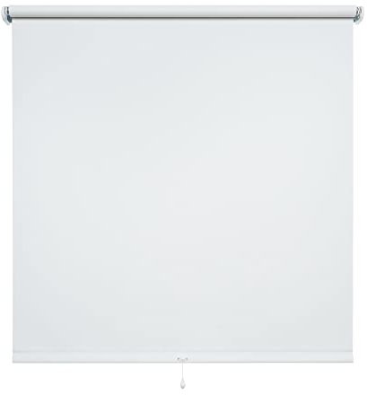 Verdunkelungsrollo Springrollo Schnapprollo Rollo weiß Breite 60-200 cm Länge 130 cm Blickdicht Blickschutz (120 x 130 cm)