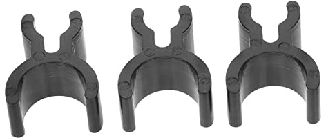 VILLFUL 3 Pinzas para Bolígrafos de Trompeta de Abs Color Negro, Portaclips para Lápices, Práctico Soporte para Tomar Notas, Paquete de 3 Unidades
