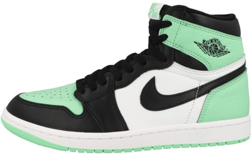 Nike Air Jordan 1 Retro High OG Hommes Basketball Trainers DZ5485 Sneakers Chaussures (UK 10.5 US 11.5 EU 45.5, White Black Green Glow 130)