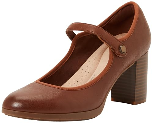 Clarks Bayla Lily Womens Tan Leather, 6.5