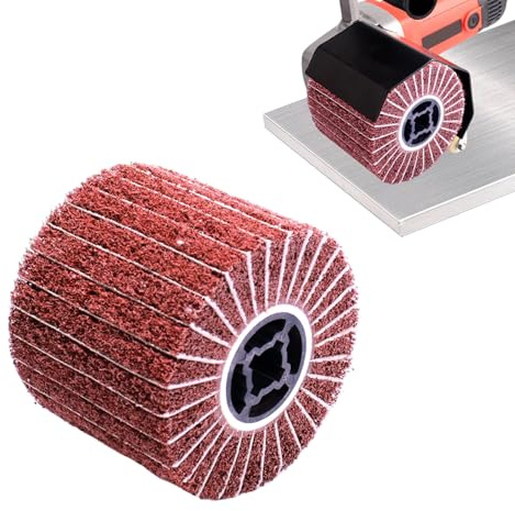 Schleifwalze Bürste für Satiniermaschine Effizient Schleifen, Mattieren und Satinieren von Holz und Metall Oberflächen Schleifhülsen in 60 Körnung (60 Körnung)