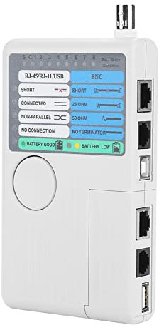 4 in 1 Portable LAN Network Cable Tester Remote RJ11 RJ45 USB BNC Cable Tester with Far End Remote Jack
