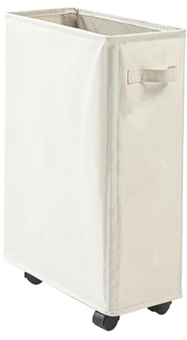 Panier à linge avec roues - 42L Cordeau de rangement de vêtements sales | Bac de lavage pliable haut autoportant | Pliant un panier grand panier de lavage | Bacs de rangement d'angle étroit pour