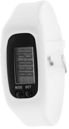 UTHCLO Reloj Contador Pasos Multifunción con Podómetro Pantalla Visible y Correa de Silicona Blanca Rastreador Actividad Física para Hombre y Mujer