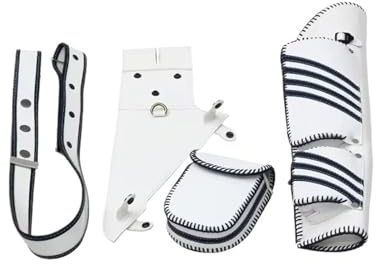 AYWTIUN Faretra in Vita Portafrecce for tiro con L'Arco, Portatile, Cintura Regolabile, for Allenamento e Competizione di(Blue-White)