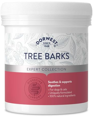 Dorwest Tree Barks Powder for Dogs and Cats, 400g, Slippery Elm Powder – Soothes Digestion & Upset Tummies, Eases Discomfort, Natural Formula