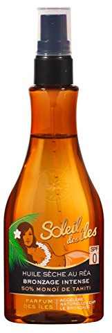 Soleil des Iles Huile sèche au réa Bronzage Intense parfum des îles - Le flacon de 150 ml