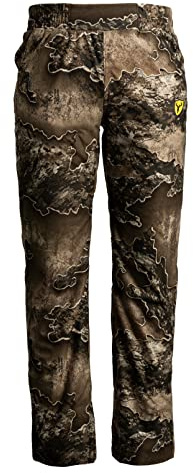 Blocker Outdoors Sola Drencher Women's Lightweight Early Season Breathable Waterproof Rain Camo Hunting Pants (RT Excape, Small)