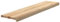 vidaXL Treppenstufen 2 STK. Unbehandelt 110x30x2 cm Massivholz Eiche, Treppenstufe für Holztreppen, Treppenstufe Holz, Fenstersims, Treppenstufe Eiche