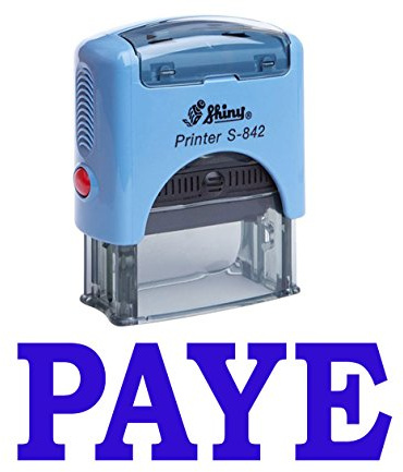 Stamp PAYE auto-encrage caoutchouc Stationary Office personnalisé Brillant Stamp