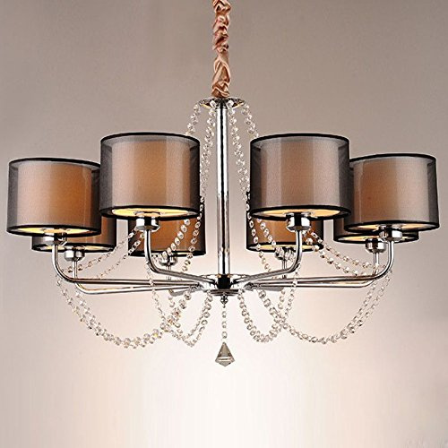 Europeo Soggiorno Cristallo Luce Del Pendente Classico Tessuto Sala Studio Lampada A Sospensione Sala Da Pranzo Lampadario Apparecchio (Caffè)