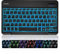 memumi Bluetooth Teclado Español Ñ con 7 Colores Retroiluminación Teclado para Tableta Teclado para iPad Pro 2024/Air 2024/para Tab S9 Plus FE, para iOS Android Windows