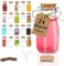 volila Glasflaschen 100ml – 24er-Pack Kleine Glasflaschen zum Befüllen als Party- oder Hochzeitsgeschenke – Glas mit Korkdeckel, Trichter & Etiketten – Leere Flaschen zum Befüllen für Milch & Joghurt