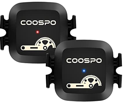 COOSPO Sensor de Velocidad/Cadencia para Ciclismo y Bicicleta con Doble Módulo Bluetooth 4.0 Ant+ para la Computadora de la Bici teléfono Inteligente