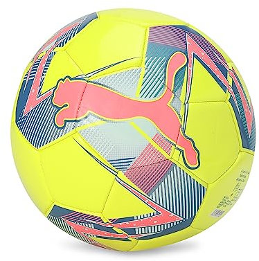 PUMA Futsal 3 ms Ball, Lemon Tonic-Light Aqua-Sunset Glow (Mehrfarbig), 37