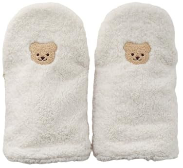 Weiche Und Warme Baby Kinderwagen Handschuhe Schöne Bären Stickerei Winter Fäustlinge Winddichter Lammwolle Handmuff Für Den Säuglingswagen