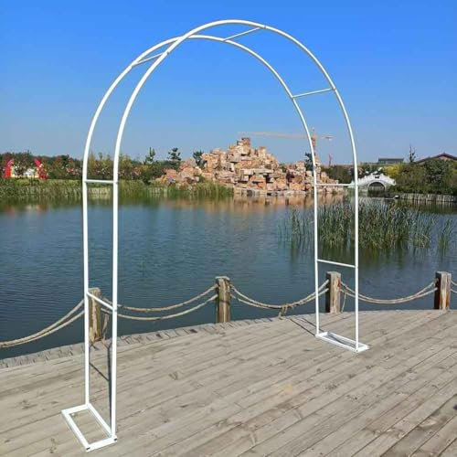 WCQSYY Arco De Jardin para Plantas Arco De Hierro Forjado para Plantas Trepadoras Arco De Rosales para Plantas Trepadoras,Negro,W3.5M*H2.2M