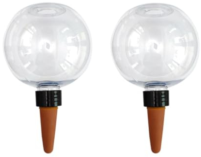 2 Pieces Plant Watering Globes, 500ml Automatic Selfs Watering Globe System With Terracotta Spikes For Indoor Outdoor