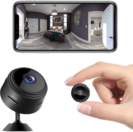 Mini Kamera 1080P Full HD WLAN Mini Überwachungskamera Live Übertragung Handy APP für Kamera Überwachung Innen mit Akku Kleine WiFi Sicherheitskamera Kompakte Microkamera Bewegungsmelder