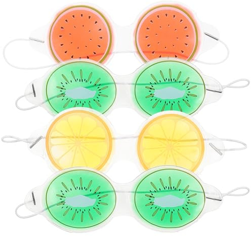 Hohopeti 4 pezzi Maschere Occhi Gel Rinfrescanti Riutilizzabili per Fascia Elastica Alleviano Borse e Affaticamento Adatte per Sonno e Relax Quotidiano