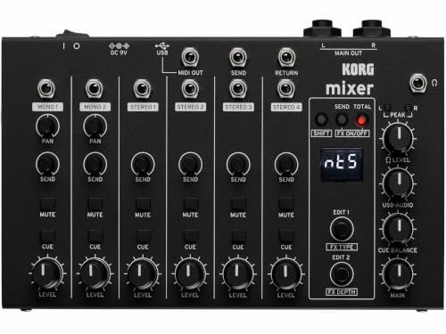 Korg Nu:Tekt NTS-4 Mixer - Kit de Mezclador de Audio de 6 Canales e Interfaz de Audio con Efectos