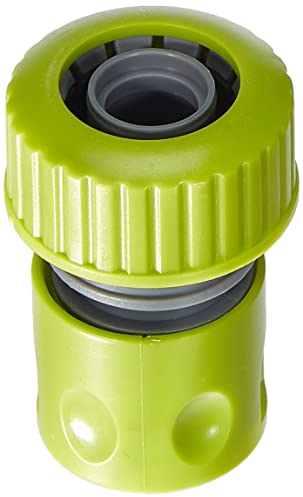 Xclou Pièce de Tuyau de Jardin, Adaptateur de Tuyau en Plastique, Pièce Filetée avec Raccord de Tuyau Intégré, 19 mm, 3/4 pouce, Vert