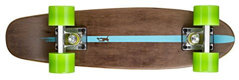 Ridge Skateboards Maple Mini Dark Dye - Longboard, Color Verde, Talla 22-Inch