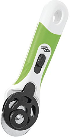 Wedo Comfortline Cutter rotatif avec 2 Lames 45 mm Vert Pomme/Blanc