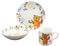 CreaTable, 15027, Serie TEDDY - Kinderservice, 3-teiliges Geschirrset für 3 Personen, Kinderservice aus Porzellan, spülmaschinen- und mikrowellengeeignet, Made in Europe