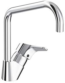 Porcher - Mitigeur évier col de cygne Ulysse Cartouche Ø 38 mm chromé sans tirette ni vidage