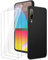 LYZXMY Hülle für HTC Desire 22 Pro (6.6) Schwarz Handyhülle + 3 Stück Gehärtetes Glas Schutzfolie, Case Weich Silikon TPU Schutzhülle Cover 9H Härte HD Gehärtetes Glasfolie Glas