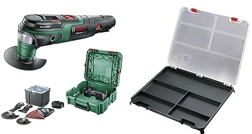 Bosch Multifunktionswerkzeug AdvancedMulti 18 (ohne Akku, 18-Volt-System, Universal-Zubehör-Set, in SystemBox | Größe S) - Amazon Edition & 1600A019CG Deckelbox (für SystemBox, im Karton)