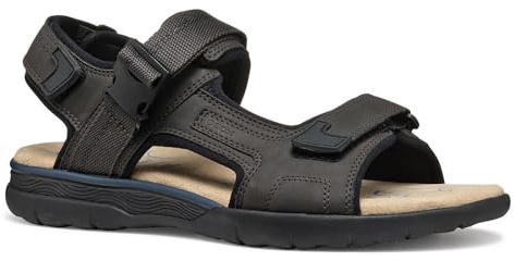 Geox U SPHERICA EC5 B - Sandalo Sportivo Uomo, Dk Coffee,