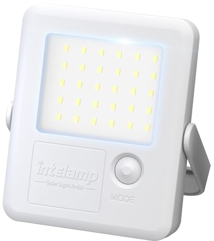 intelamp Luces solares para exteriores, lámpara solar portátil brillante para camping, luz de emergencia, 3 modos de iluminación, resistente al agua para camping, jardín, pesca, emergencia (1)
